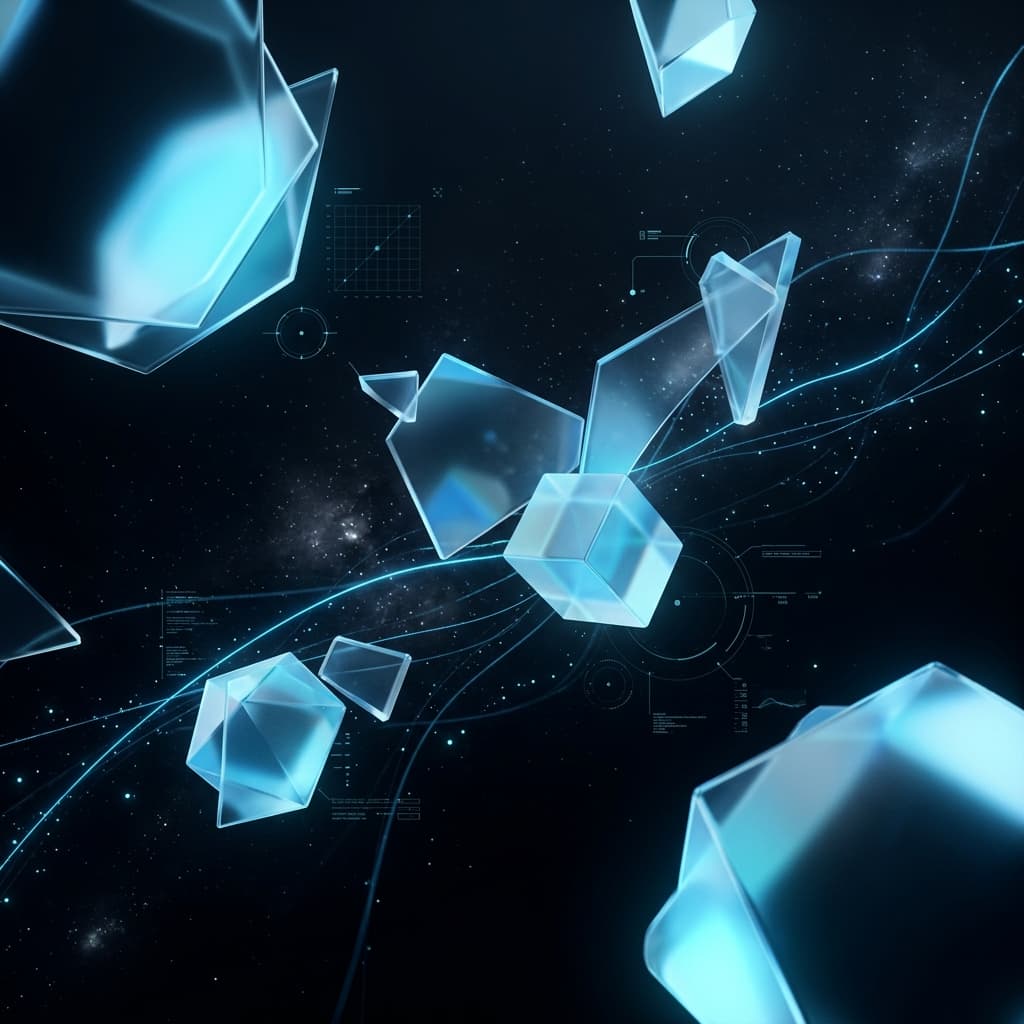 Cyber Sky Blue Background